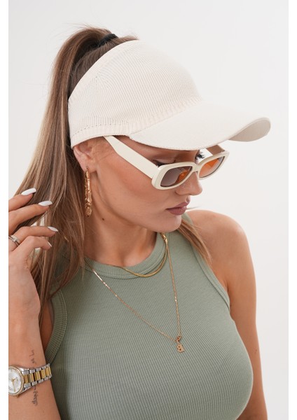 Saç Çıkartmalı Triko Vizör Şapka fırsatları