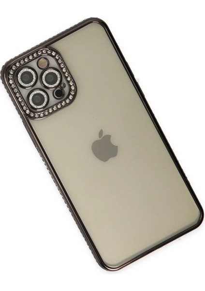 Iphone 12 Pro Kılıf Joke Taşlı Silikon - Siyah Dpmah modelleri