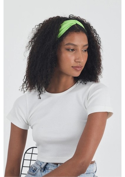 Kadın Pamuklu Penye, Kaymaz, Yumuşak, Esnek, Stilinle Öndesin Saç Bandı Bandana fırsatları