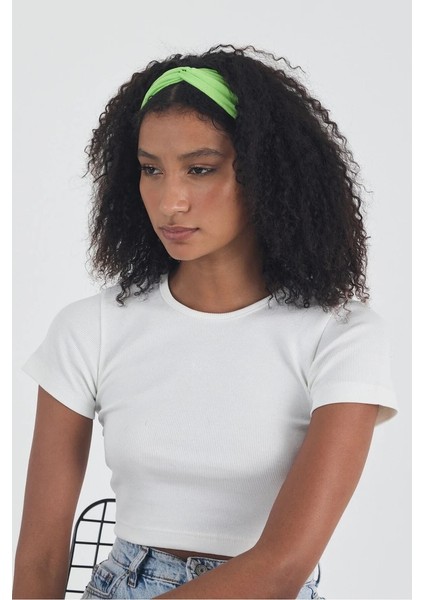 Kadın Pamuklu Penye, Kaymaz, Yumuşak, Esnek, Stilinle Öndesin Saç Bandı Bandana indirimleri