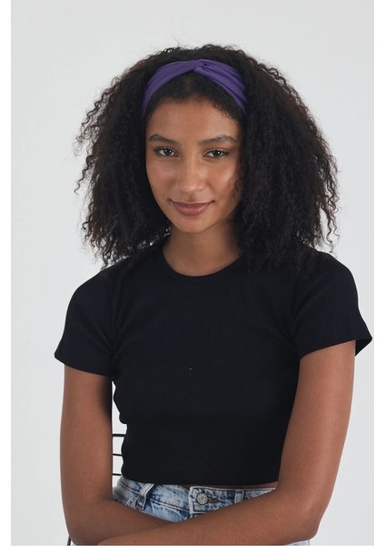 Kadın Pamuklu Penye, Kaymaz, Yumuşak, Esnek, Stilinle Öndesin Saç Bandı Bandana indirimleri