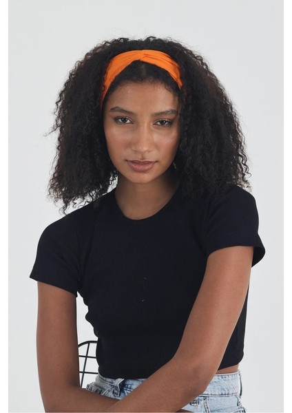 Kadın Pamuklu Penye, Kaymaz, Yumuşak, Esnek, Stilinle Öndesin Saç Bandı Bandana indirimleri