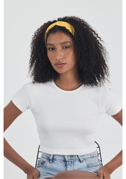 Kadın Pamuklu Penye, Kaymaz, Yumuşak, Esnek, Stilinle Öndesin Saç Bandı Bandana modelleri