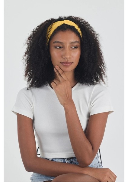 Kadın Pamuklu Penye, Kaymaz, Yumuşak, Esnek, Stilinle Öndesin Saç Bandı Bandana indirimleri