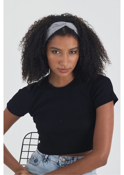 Kadın Pamuklu Penye, Kaymaz, Yumuşak, Esnek, Stilinle Öndesin Saç Bandı Bandana fırsatları