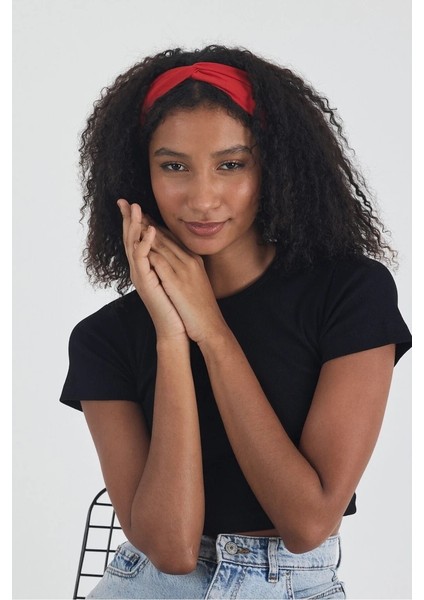 Kadın Pamuklu Penye, Kaymaz, Yumuşak, Esnek, Stilinle Öndesin Saç Bandı Bandana fiyatları