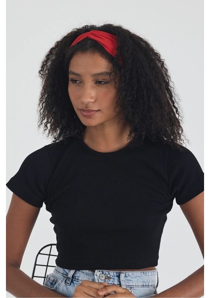 Kadın Pamuklu Penye, Kaymaz, Yumuşak, Esnek, Stilinle Öndesin Saç Bandı Bandana modelleri