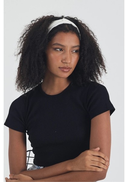 Kadın Pamuklu Penye, Kaymaz, Yumuşak, Esnek, Stilinle Öndesin Saç Bandı Bandana modelleri