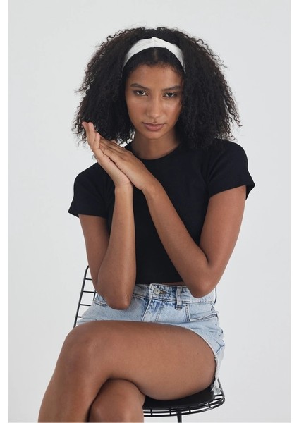 Kadın Pamuklu Penye, Kaymaz, Yumuşak, Esnek, Stilinle Öndesin Saç Bandı Bandana indirimleri