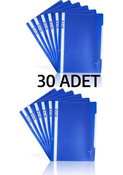30 Adet A4 Mavi Telli Dosya Ekonomik Kaliteli