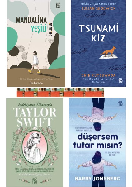 Tsunami Kız, Mandalina Yeşili, Edebiyatın Ilhamıyla Taylor Swift, Düşersem Tutar Mısın ​(4kitap)