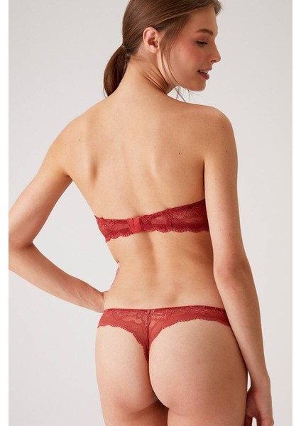 Kadın Maximizer Straplez Dantelli Sütyen Takımı indirimleri