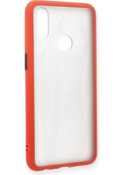 Samsung Galaxy A10S Kılıf Montreal Silikon Kapak - Kırmızı Dpmah
