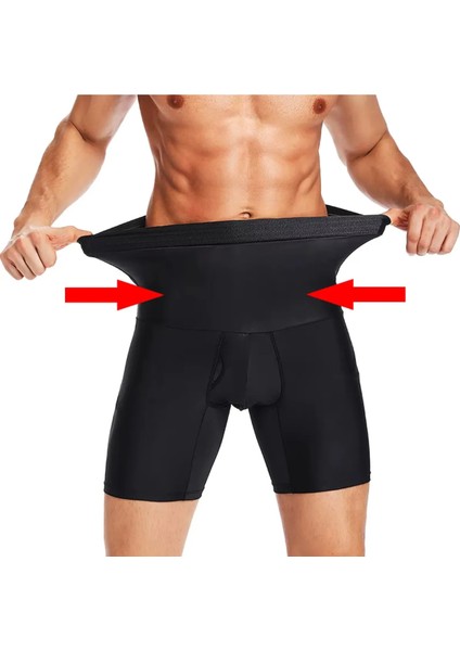 Erkek Korse Göbek Bel Şekillendirici Inceltici Sıkilaştırıcı Düzleştirici Korseli Külot Boxer Korse