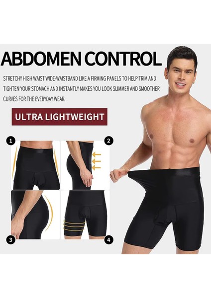 Erkek Korse Göbek Bel Şekillendirici Inceltici Sıkilaştırıcı Düzleştirici Korseli Külot Boxer Korse fiyatları