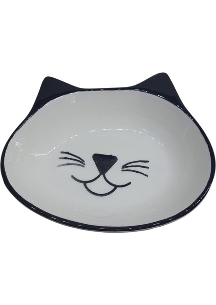 Seramik Kedi Mama Kabı 12-15-3,5cm No:1