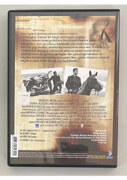 One Week (Son Yoculuk) DVD (Orjnal Dönem Baskı Dvd)