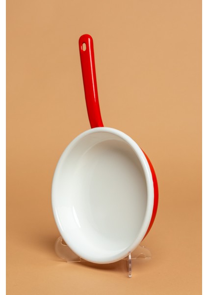 La Vita Rossa Vintage Emaye Saplı Kırmızı Sahan | Ebutay