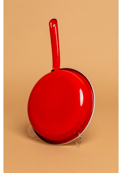 La Vita Rossa Vintage Emaye Saplı Kırmızı Sahan | Ebutay fiyatları