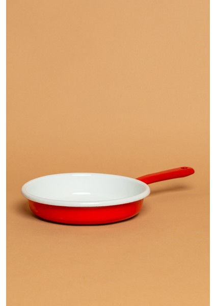 La Vita Rossa Vintage Emaye Saplı Kırmızı Sahan | Ebutay modelleri