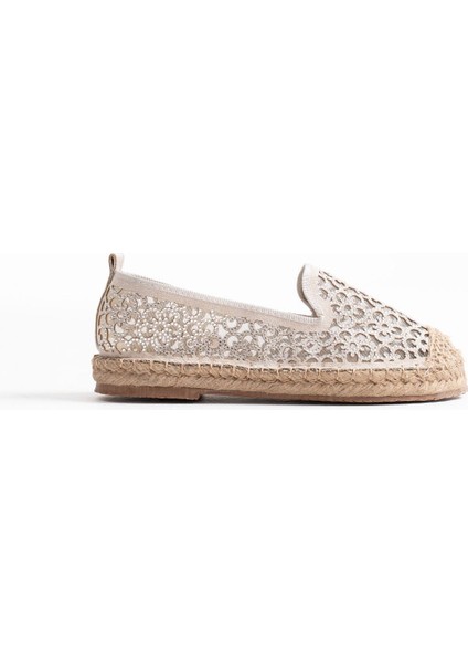 Dune Premium Kadın Bej Espadril Ayakkabı
