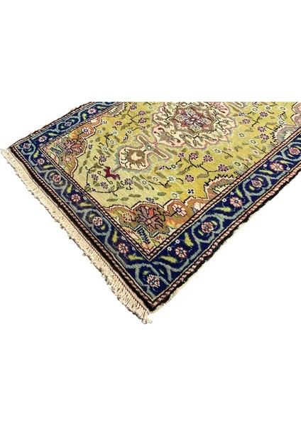 El Dokuma Bünyan Halısı Vintage 60X95 Yeşil Eskitme Küçük Halı modelleri