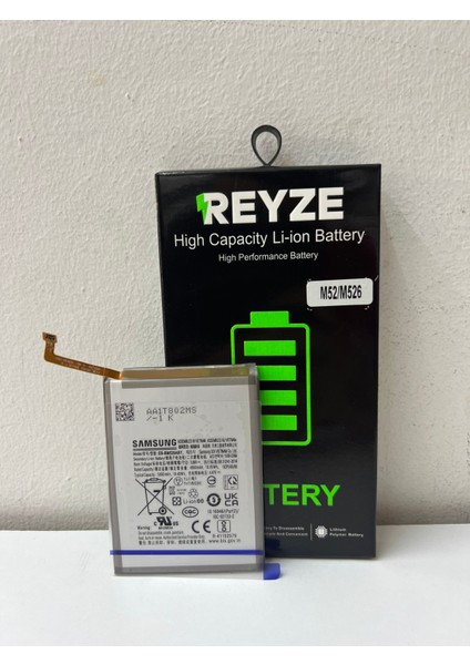 Reyze Samsung Galaxy M52 M526 Batarya
