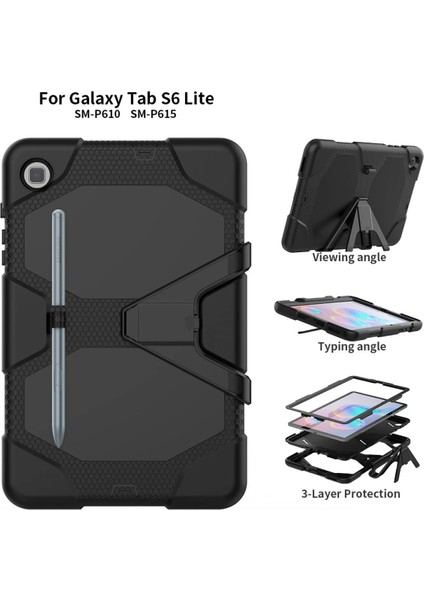 Samsung Galaxy T500 Tab A7 10.4 Kılıf Griffin Tablet Kapak - Siyah Dpmah