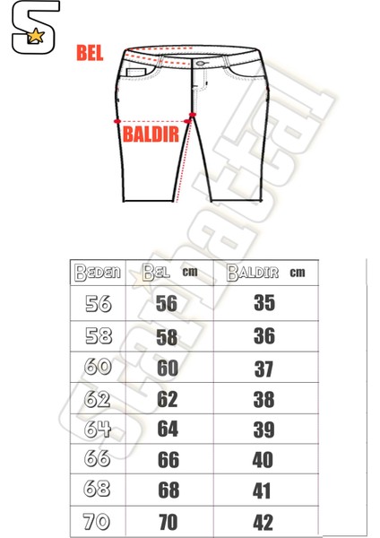 Büyük Beden Kot Kapri Power Lycra Comero 11913 Sıyah