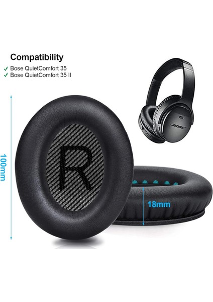 Bose Quietcomfort 2 QC25 Ae2 Qc2 QC15 AE2I AE2W QC35 QC35 Ii Soundtrue Soundlink Uyumlu Kulaklık Süngeri Pedi Yastığı Yastık Ped Minder