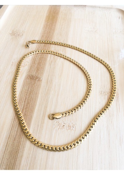 Paslanmaz Çelik Gold Kalın Italyan Zinciri Kadın Kolye fiyatları