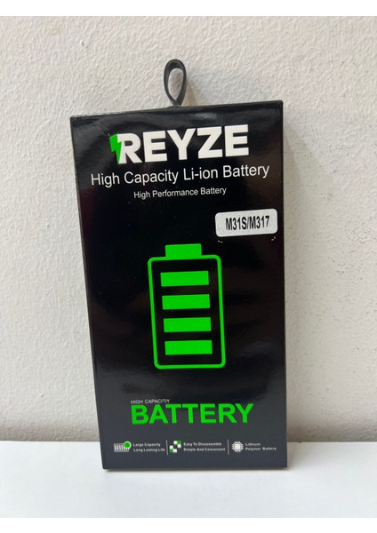Reyze Samsung Galaxy M31S M317 Batarya 5000 mah güçlendirilmiş modelleri