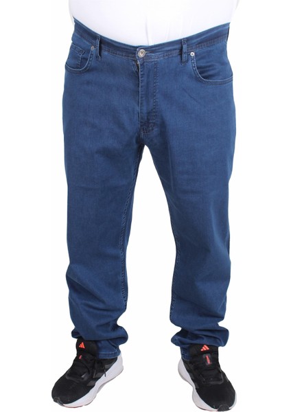 Büyük Beden Kot Pantolon Power Lycra Comero 11914 Mavı