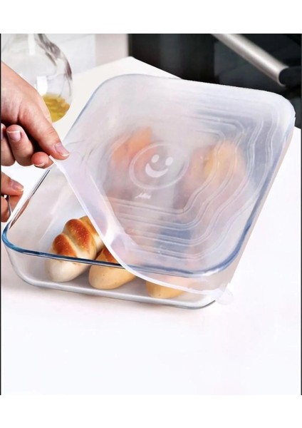 Silikon Streç Kapak Seti 5 Parça Borcam Kapağı Seti ,dikdörtgen,kare,yuvarlak
