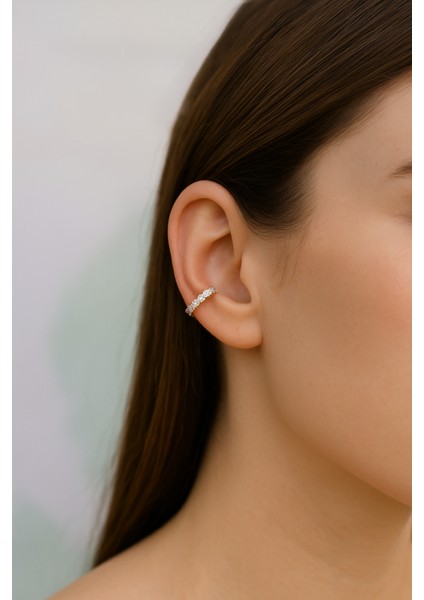 Sıkıştırmalı Kıkırdak Küpesi Taşlı Model Earcuff fiyatları
