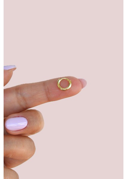 Gold 6 mm Mini Halka Piercing Forward Helix Tragus Piercing Daith Helix