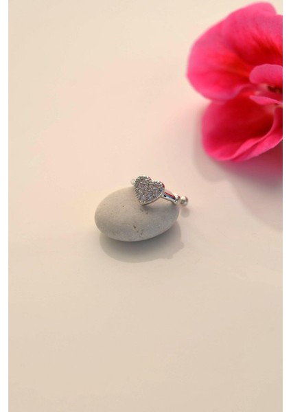 Sacce Scarves&Accessories Sıralı Mini Kalpli Halka Tragus Piercing Helix Kıkırdak indirimleri