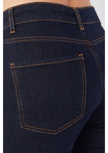 Kadın Rins İspanyol Paça Jean Pantolon