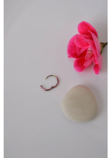 Sacce Scarves&Accessories Çelik Ince Halka Piercing 8 mm Tragus Helix Kıkırdak Hologram Renkli fırsatları