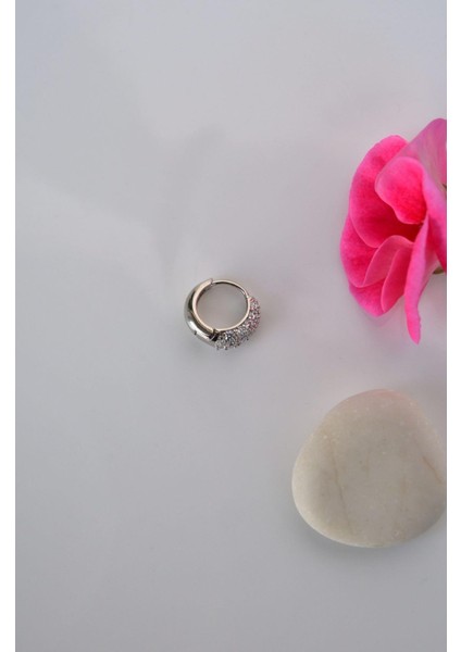 Taşlı Bombeli Halka Piercing Tragus Helix Kıkırdak Küpesi fiyatları