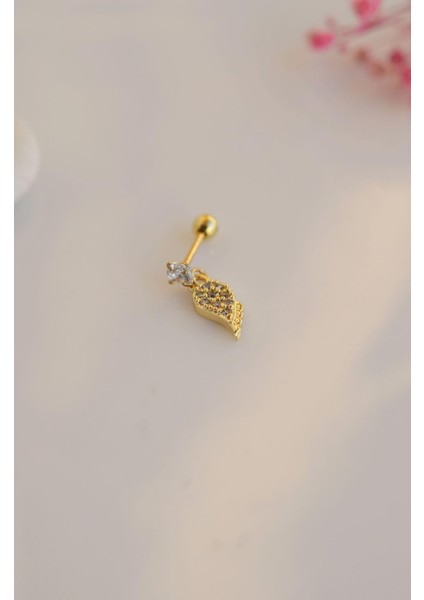 Gold Melek Kanadı Sallantılı Piercing Helix KIkırdak fiyatları