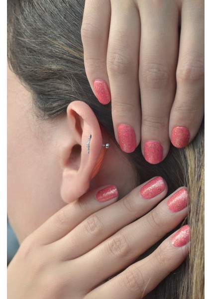 Şimşek Gümüş Piercing Helix Kıkırdak