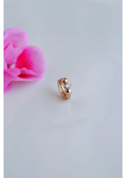 Tektaşlı Halka Helix Piercing Kıkırdak Lob Küpesi 8 mm fiyatları