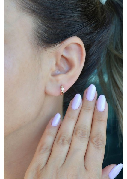 Tektaşlı Halka Helix Piercing Kıkırdak Lob Küpesi 8 mm fırsatları