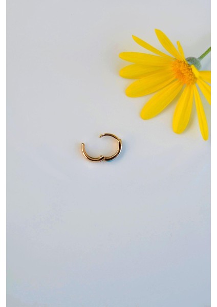 Mavi Mineli Halka Helix Piercing Kıkırdak Küpesi modelleri