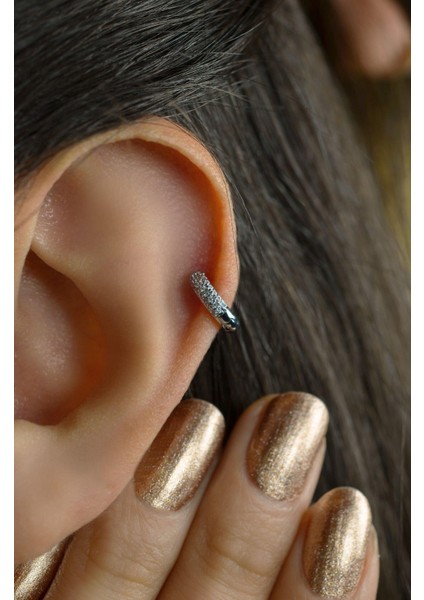 Sacce Scarves&Accessories Mini Bombeli Halka Tragus Piercing Helix Kıkırdak