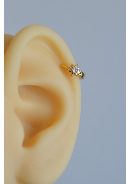 Gold Kutup Yıldızı Halka Tragus Piercing Helix Kıkırdak Küpesi fiyatları