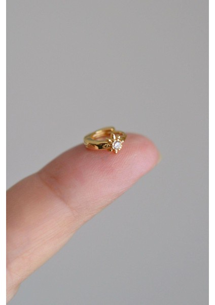 Gold Kutup Yıldızı Halka Tragus Piercing Helix Kıkırdak Küpesi fırsatları