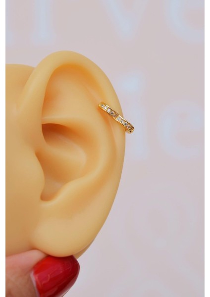 Kalp Piercing Tragus Helix Kıkırdak Küpesi
