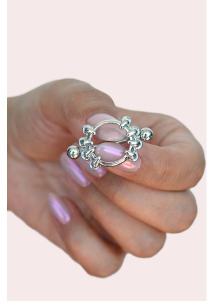 Pençe Çelik Nipple Piercing Kaplan Pençesi Model Meme Ucu Piercingi
